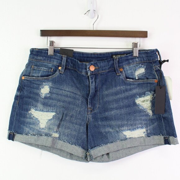 Blank NYC The Fulton Roll Up‎ Jean Short Size 14W - Picture 1 of 5